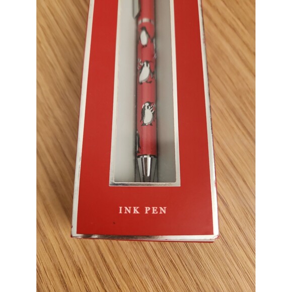 Vera Bradley Ball Point Pen in "Playful Penguins Red" NIB - Picture 3 of 6